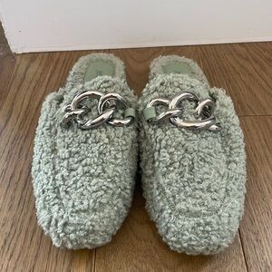 Jeffrey Campbell Faux Shearling Slides